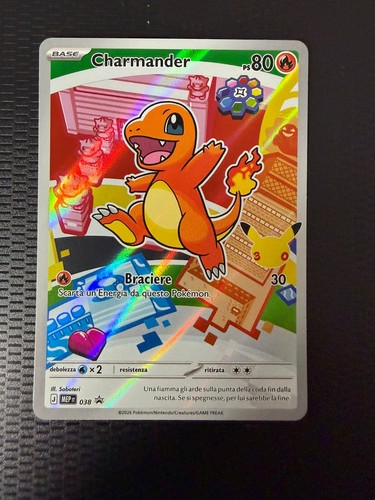 Pokémon carte charmander 038 - pokémon,