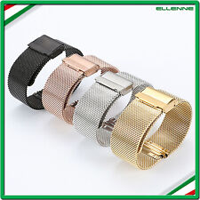 ✅CINTURINO METALLO OROLOGIO DONNA ELEGANTE ARGENTO ROSA ORO 14 16 18 20 22MM M3✅