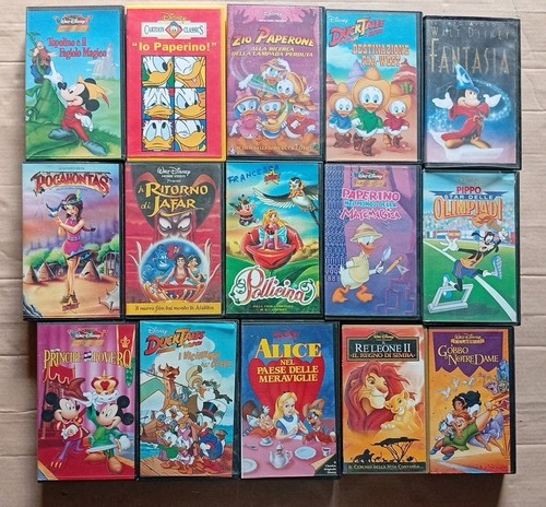 Lotto vhs walt disney - vhs,