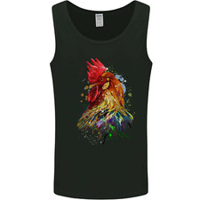 A Chicken Watercolour Mens Vest Tank Top