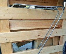 PORTA PACCHI CROMATO D'EPOCA per BICICLETTA CITYBIKE MONTAINBIKE TELAIO