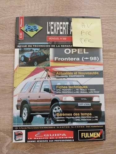 Revue technique opel frontera - technique,