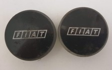 Coppia tappo borchia coprimozzo cerchio ruota "FIAT" PER AUTO D'EPOCA FIAT