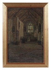 Antico dipinto ad olio di