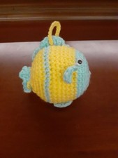 AMIGURUMI Pesce giallo e azzurro - Uncinetto  fatto a mano in Italia !