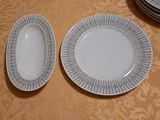 Rosenthal - 6 Piatti piani  + raviera Porcellana Germany Vintage