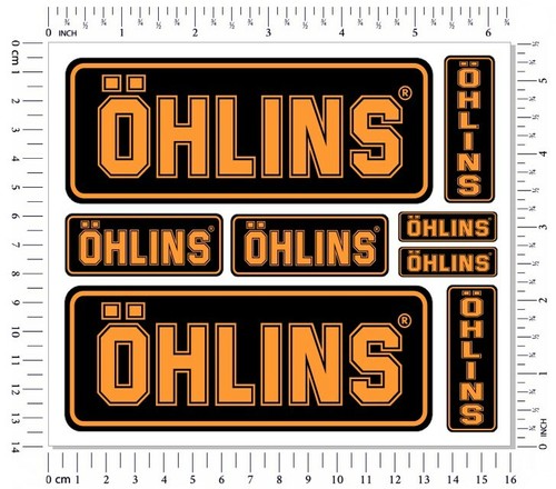 Ohlins fork shock stickers - fork,