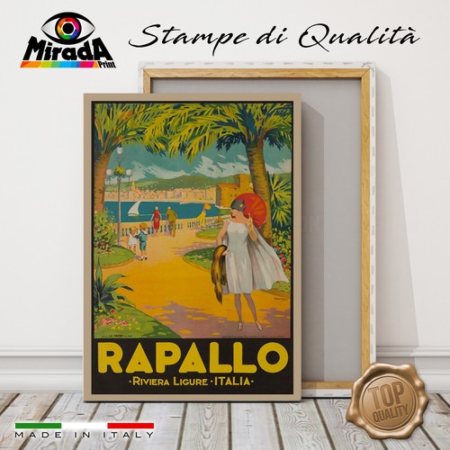 Quadro vintage rapallo riviera - quadro,