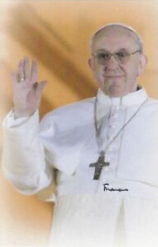 Pope francis hand signed photo - francis,