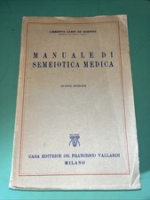 MANUALE DI SEMEIOTICA MEDICA QUARTA EDIZIONE di UMBERTO CAPRI DE RESMINI