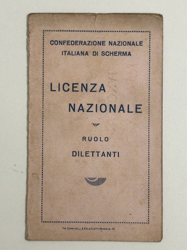 1925 milano tessera sport - 1925,