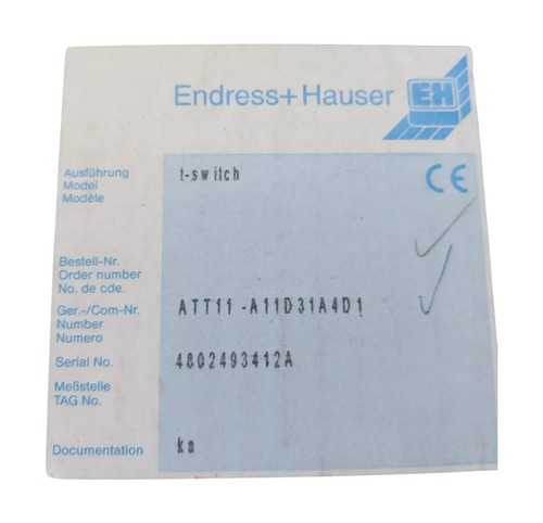 Endress hauser att11 - endress+hauser,