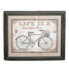 Quadro stampe con cornice stile vintage quadri provenzale in legno Shabby Chic 