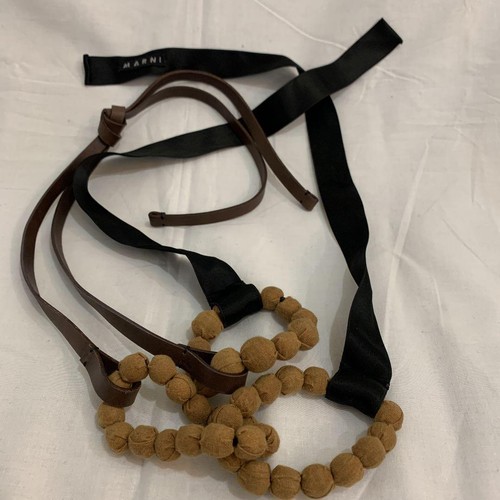 Collana marni sfera marrone - marni,