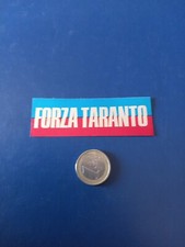 ADESIVO VINTAGE ANNI 70 ORIGINALE CALCIATORI FORZA TARANTO