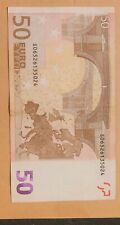 Banconota 50 euro 2002 con firma Duisenberg sigla S06526135024  -J009 RARA 