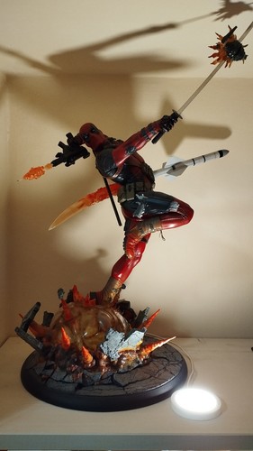 Statua deadpool heat - statua,
