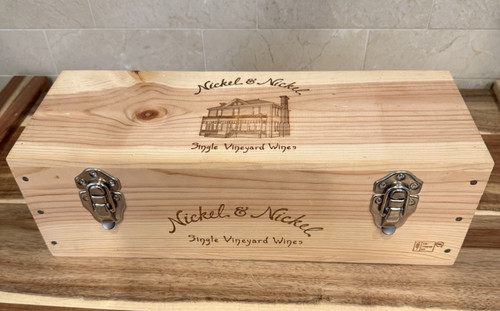 Scatola vino legno nichel e - legno,