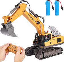 Escavatore Telecomandato Giocattolo per Bambini, Escavatore Radiocomandato a 11 