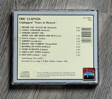 ERIC CLAPTON UNPLUGGED LIVE IN LONDON 1992  - MEGA RARE  VG SOUND