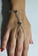 baciamano gioiello bagno arg. antico 2 cuori heart bacia mano made in italy