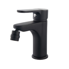 Miscelatore monocomando bidet serie Paco con cartuccia Ø 35 mm ottone nero opaco