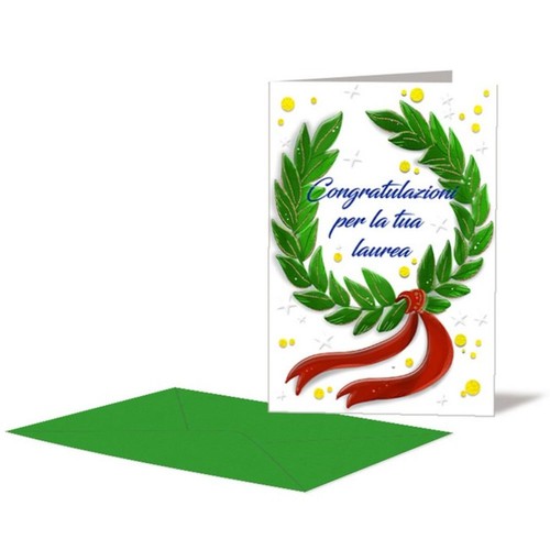 Biglietto auguri laurea - biglietto,