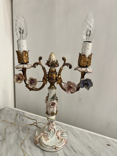 Lampada vintage capodimonte - lampada,