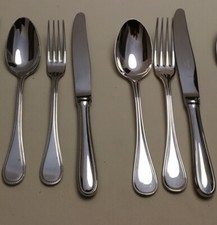 Kit posate 6 pezzi marca Christofle inox modelli Albi e Perles