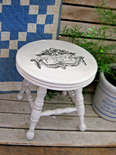 Antico sgabello pianoforte - sgabello,