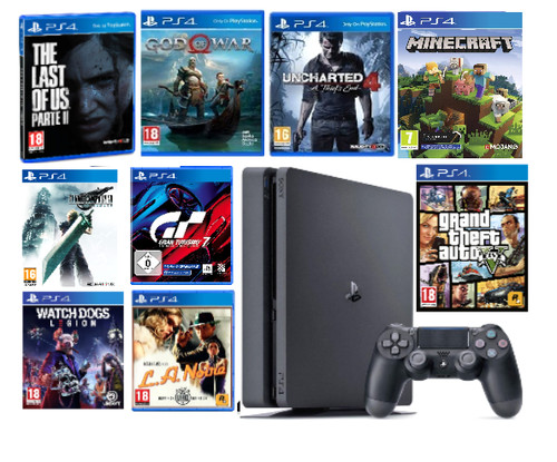 Sony playstation ps4 - sony, slim