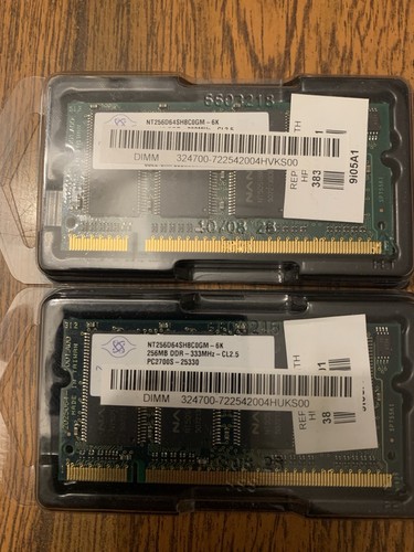 Coppia ram 256mb ddr 333mhz - ddr,