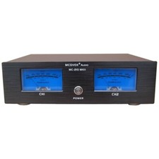 Amplificatore di potenza HiFi MC-210MKII nero con doppio VU Meter display musicale di fascia alta
