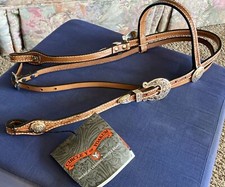 Circle Y Of Yoakum Silver Inlay Head Acciaio, Rodeo, Horse Show, Equestrian, New