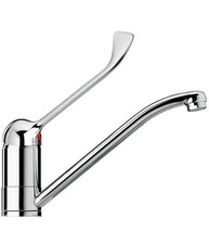 Rubinetto Miscelatore Lavabo Comando A Gomito Con Leva Lunga Clinica Ristorante