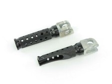 Racing Coppia Pedane Anteriori Nero adatto per Suzuki Gsxr 750 (L-M) GR7AB 1990-