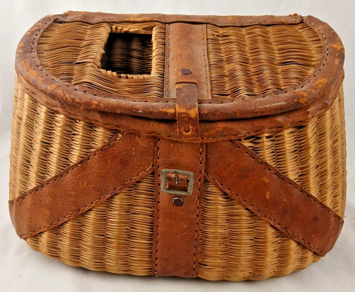 Creel pesca vimini vintage - creel,