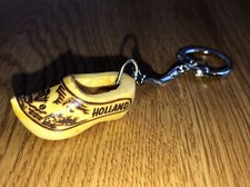 Zoccolo scarpa zoccolo mulino a vento olandese legno Olanda vintage souvenir intagliato a mano