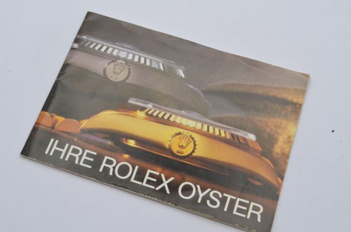 Rolex booklet manual your - booklet,