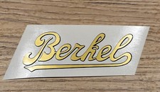 Adesivo Scritta BERKEL piccola oro bordo nero, per restauro  7cmx2,5cm