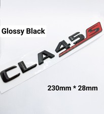 Logo CLA 45S Emblème cla45 Noir Brillant classe AMG
