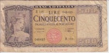 Italy 80a 8485 500 - 500, lire