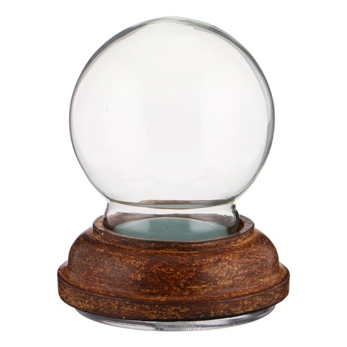 Round glass globe - round,