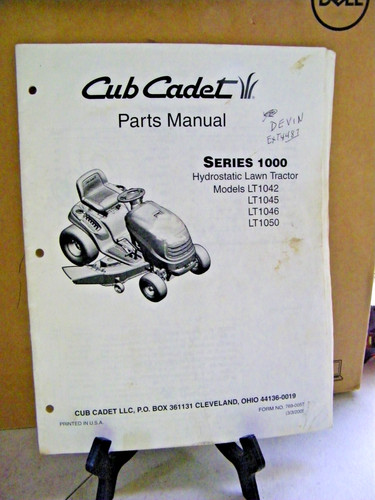 Manuale ricambi cub cadet - ricambi,
