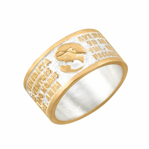 Anello ave maria bronzo - maria,