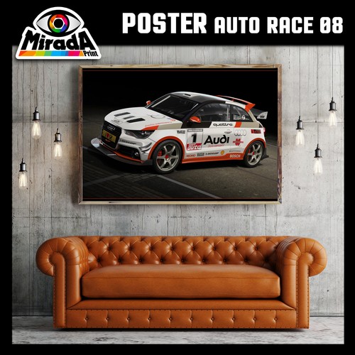 Poster auto race audi - race, 08