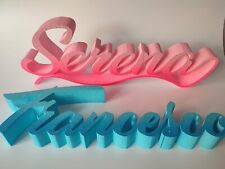 Nome o scritta in polistirolo personalizzato con sfumatura e glitter 45 cm feste