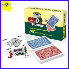 Carte da Gioco Modiano Ramino 98 ORIGINALI 2 Mazzi  98 Carte Poker 