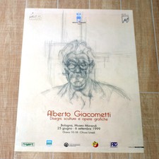 ALBERTO GIACOMETTI poster manifesto affiche Bologna Museo Morandi 1999 A39