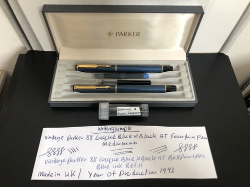 Vintage parker laque - parker, blue